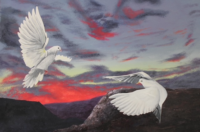 Dove painting